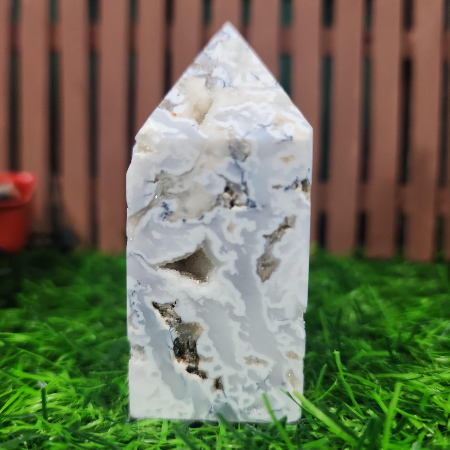 Snow Agate Tower - MagicBox Crystals