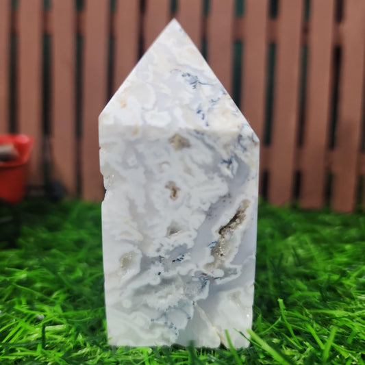 Snow Agate Tower - MagicBox Crystals