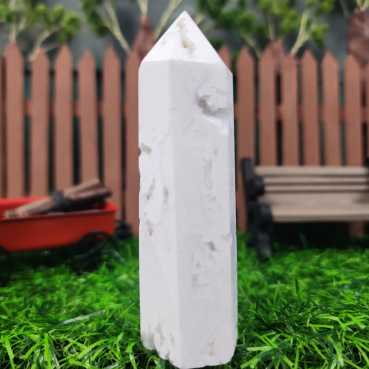 Snow Agate Tower - MagicBox Crystals