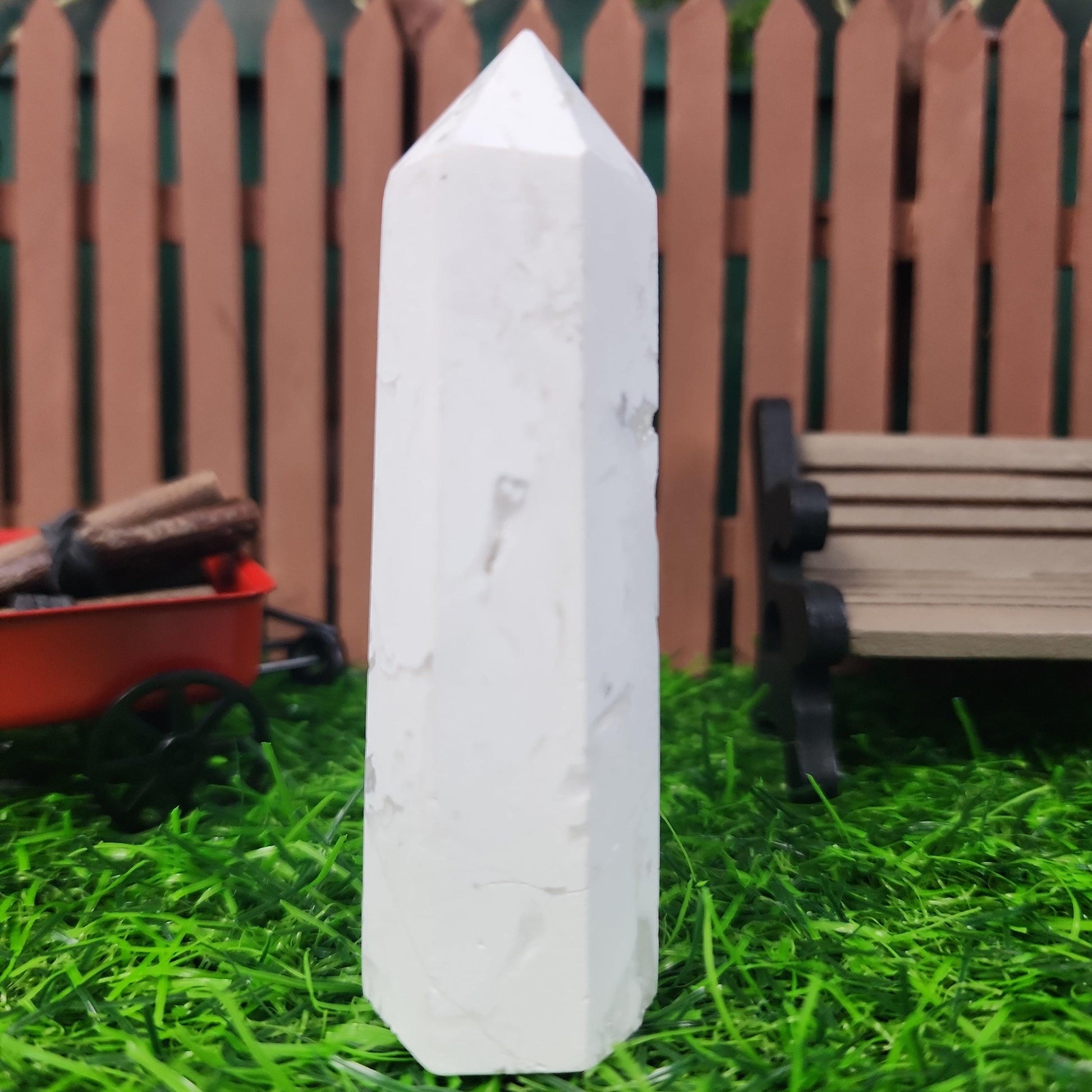 Snow Agate Tower - MagicBox Crystals