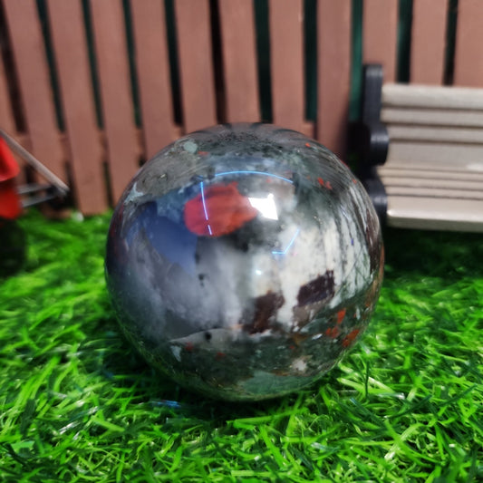 African Bloodstone Sphere - MagicBox Crystals