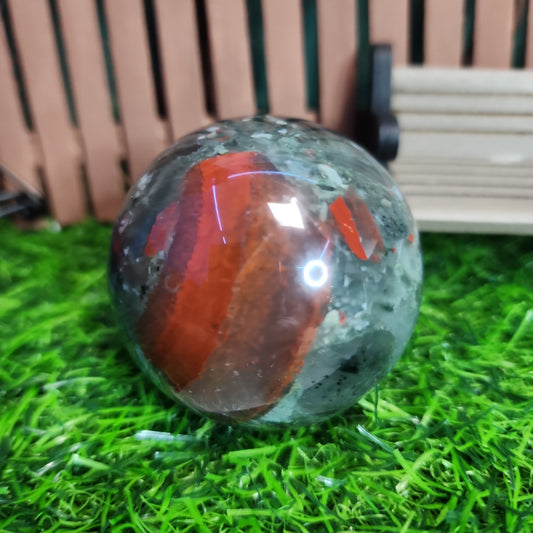 African Bloodstone Sphere - MagicBox Crystals