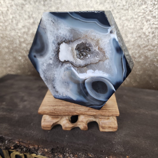 Agate Heptagon Plate - MagicBox Crystals