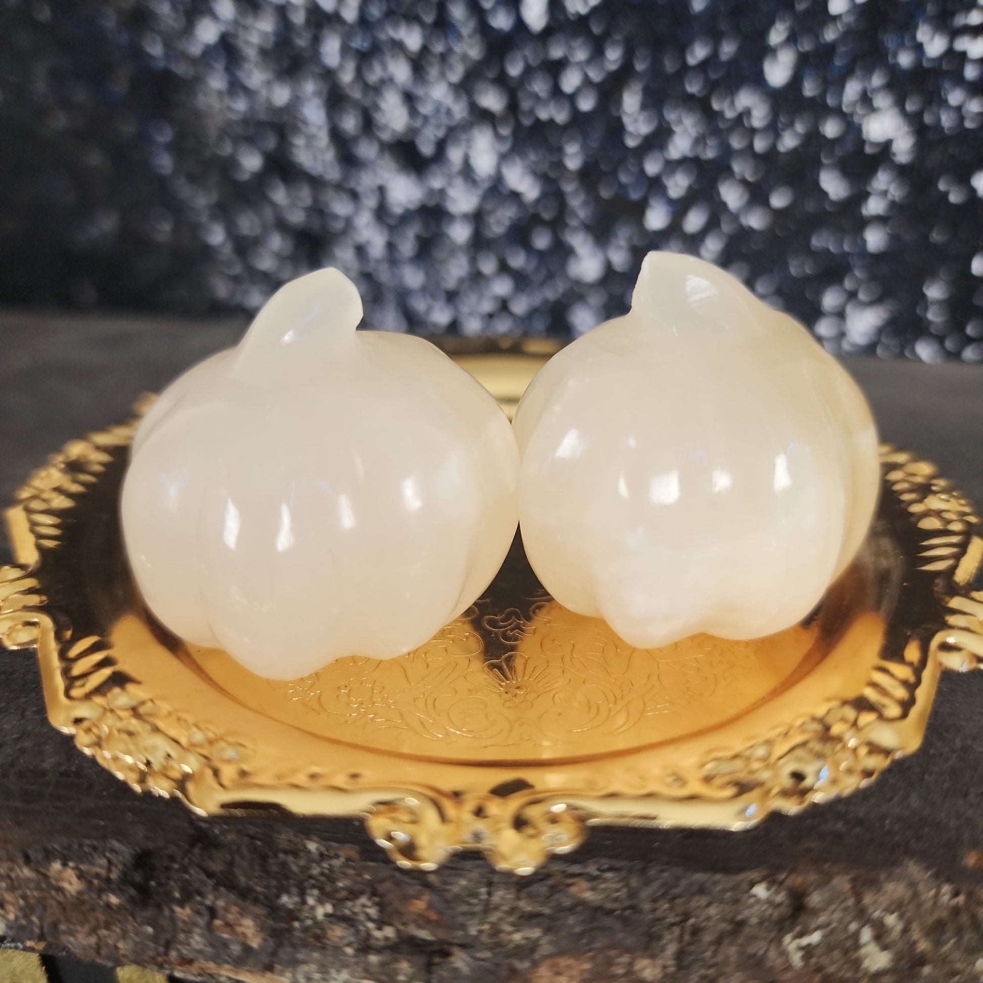 Agate Pumpkin Pair - MagicBox Crystals