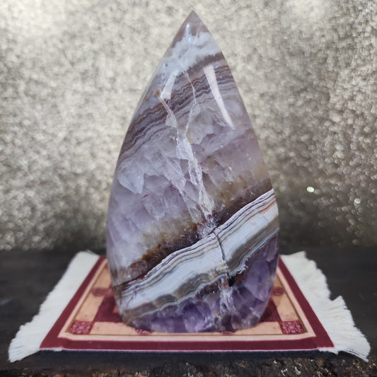 Amethyst Agate Tower - MagicBox Crystals