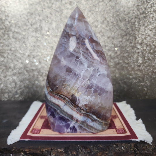 Amethyst Agate Tower - MagicBox Crystals