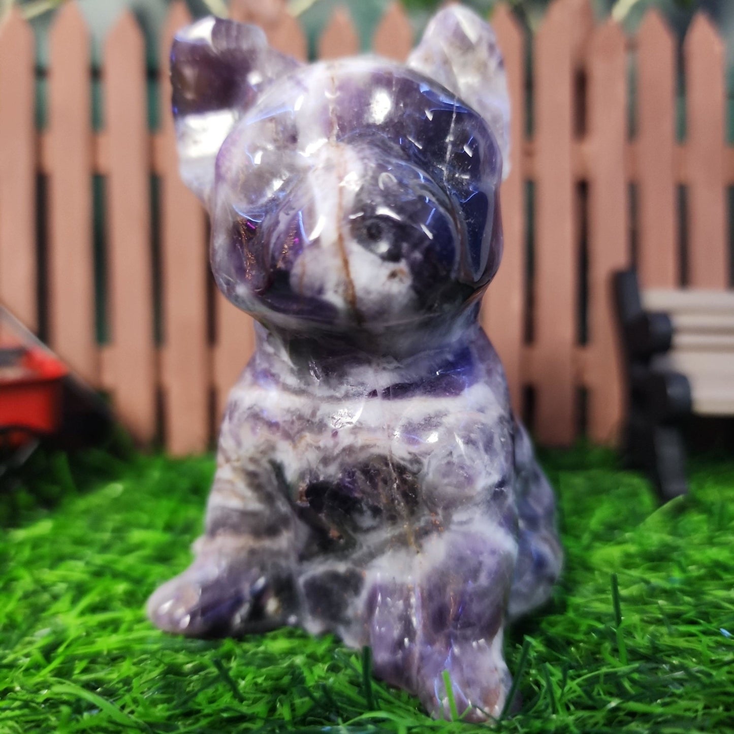 Amethyst French Bulldog - MagicBox Crystals