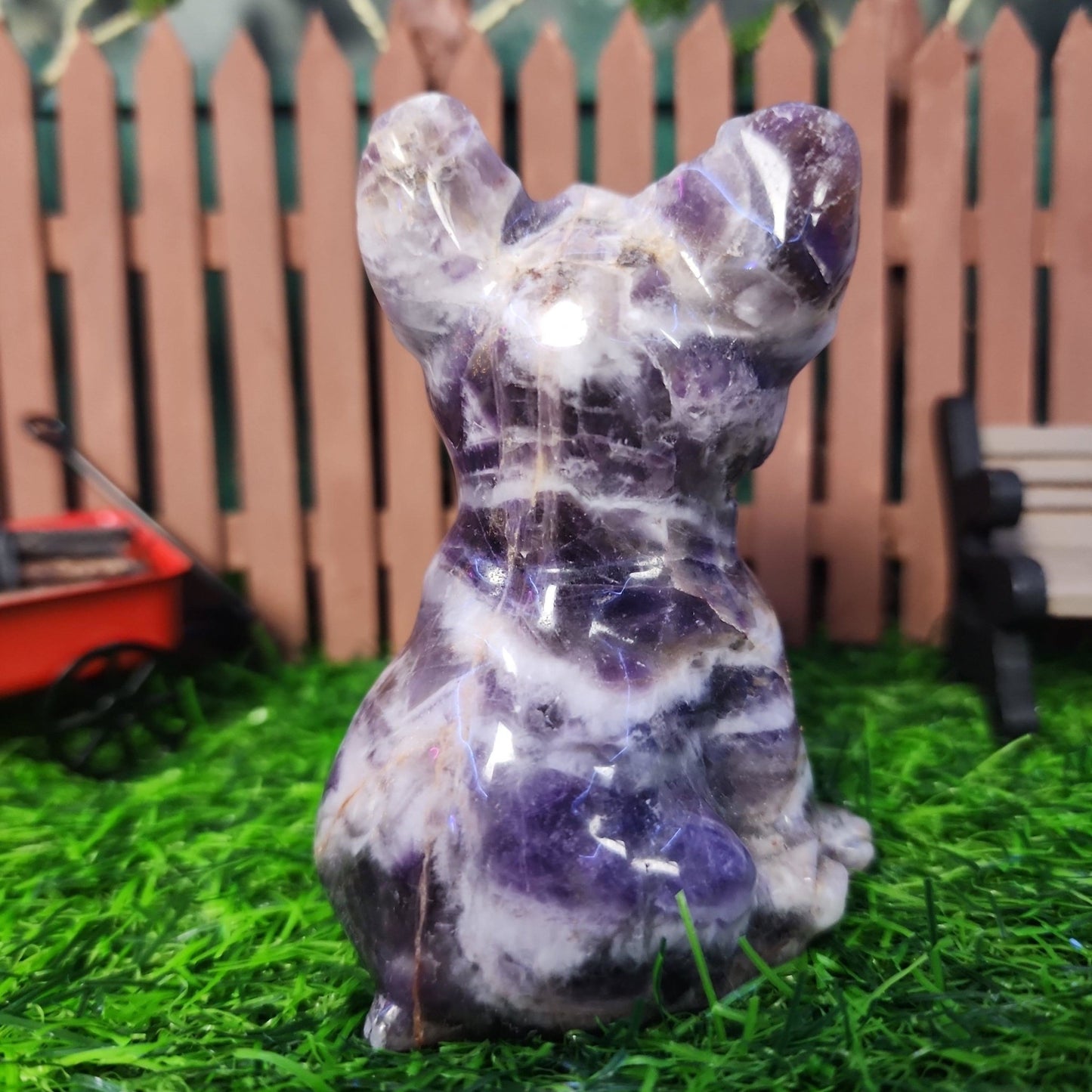 Amethyst French Bulldog - MagicBox Crystals