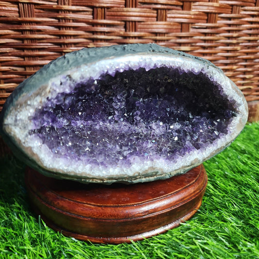 Amethyst Geode with Stand - MagicBox Crystals