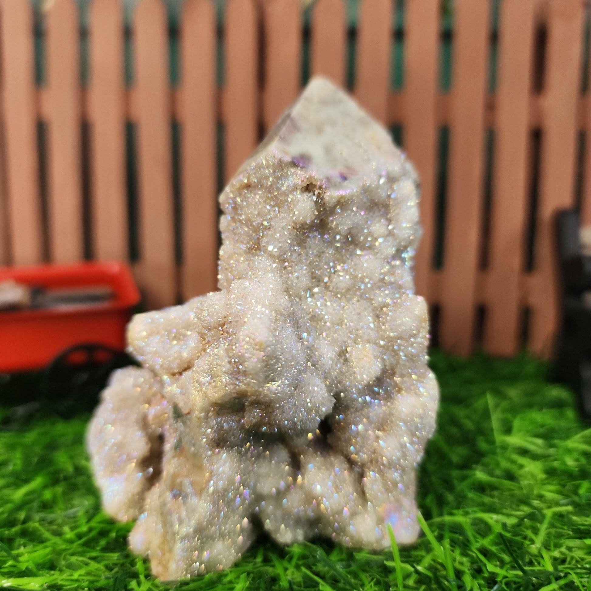 Aura Sphalerite Tower - MagicBox Crystals