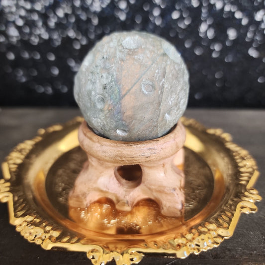 Basalt Moon with Labradorite - MagicBox Crystals