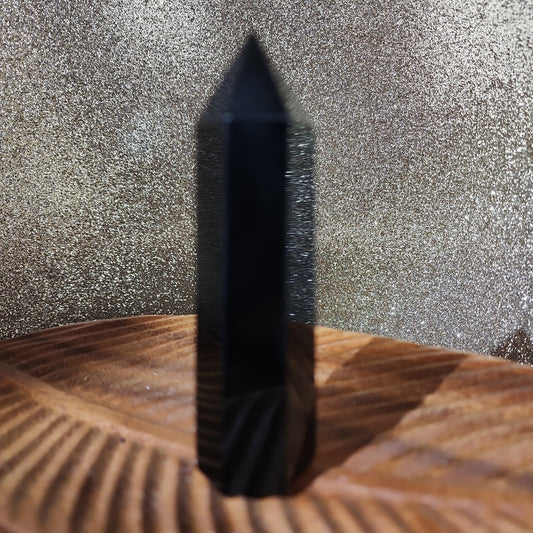 Black Obsidian Tower - MagicBox Crystals