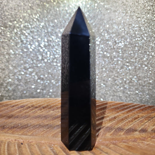 Black Obsidian Tower - MagicBox Crystals