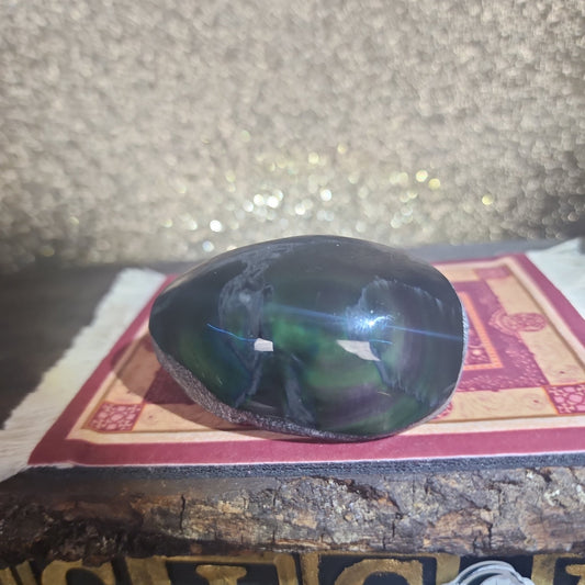 Black Rainbow Obsidian Freeform - MagicBox Crystals