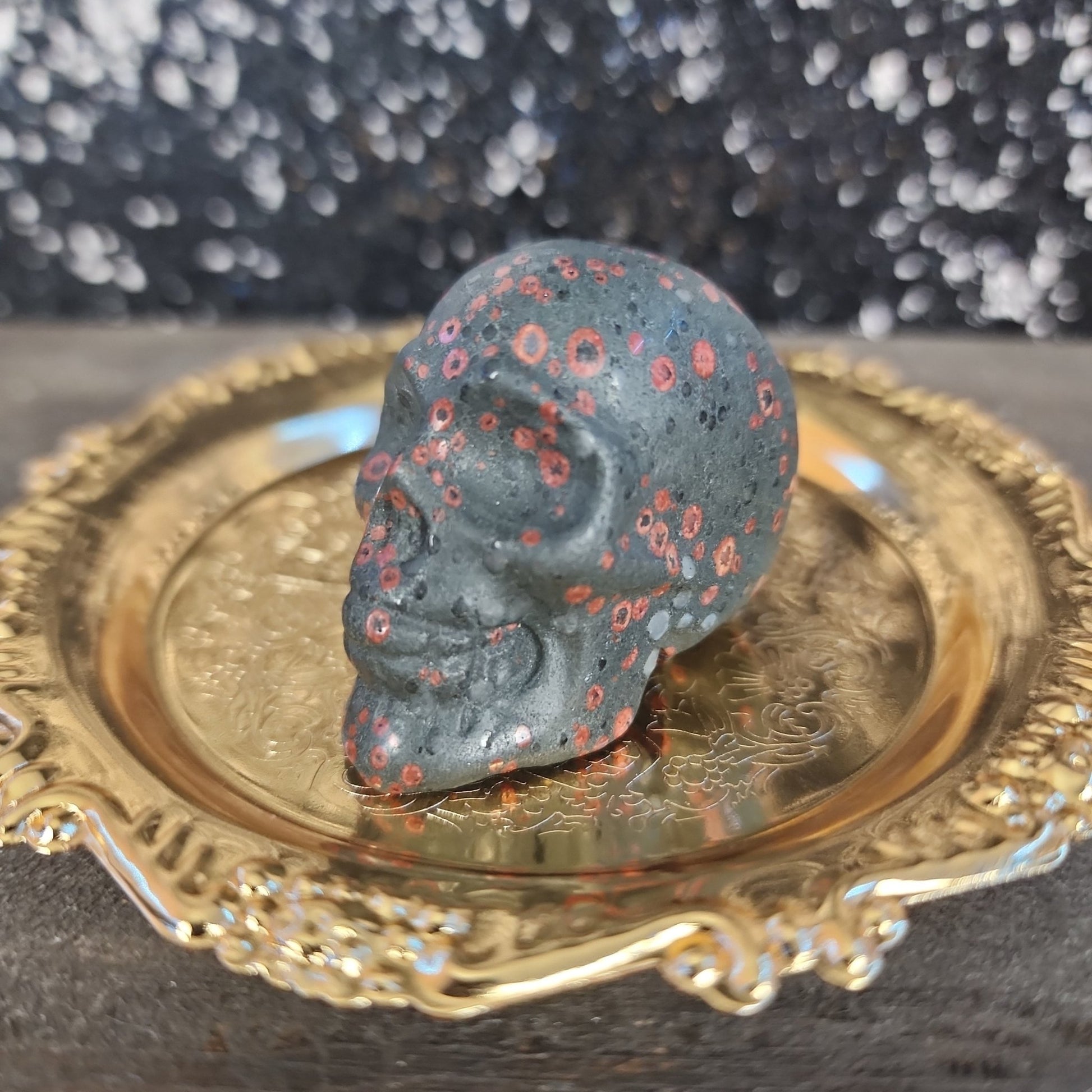 Bloodstone Skull - MagicBox Crystals