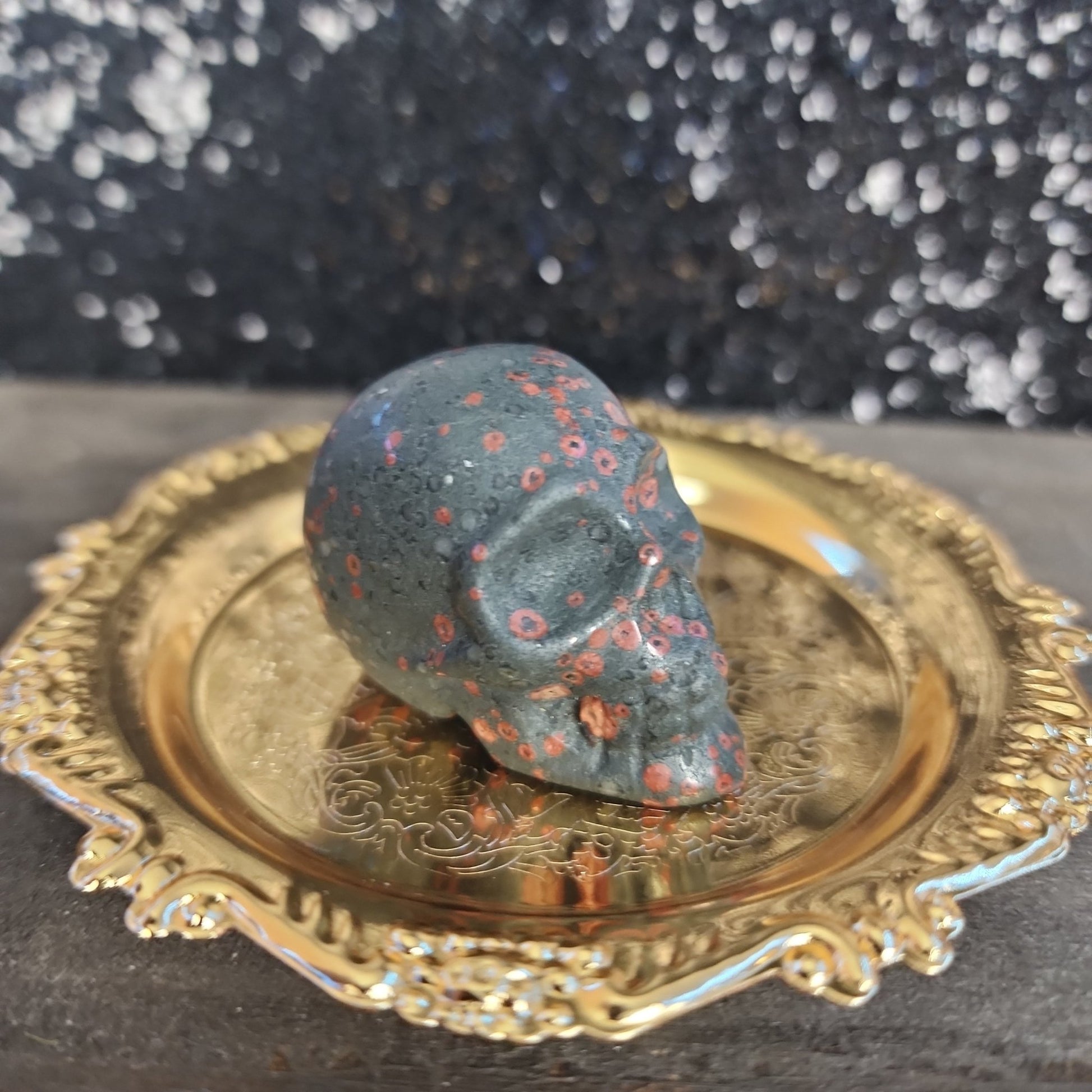 Bloodstone Skull - MagicBox Crystals