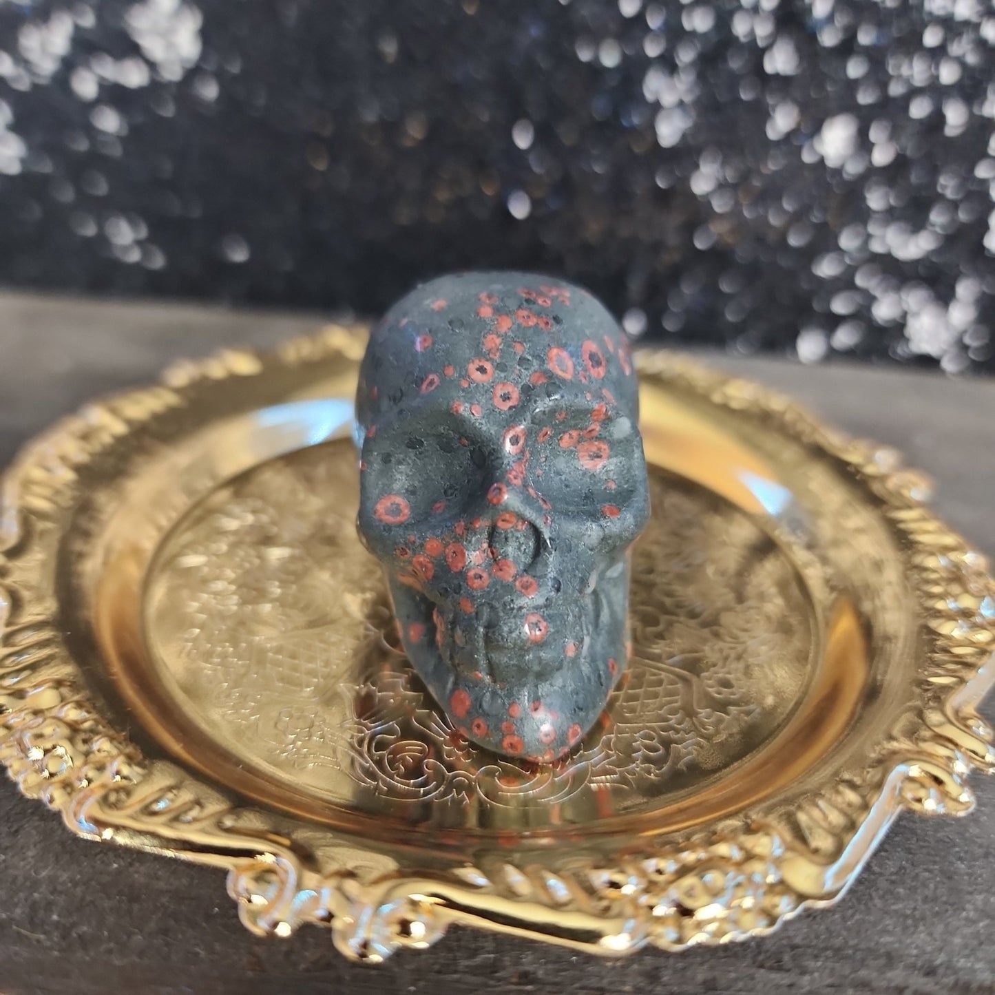 Bloodstone Skull - MagicBox Crystals