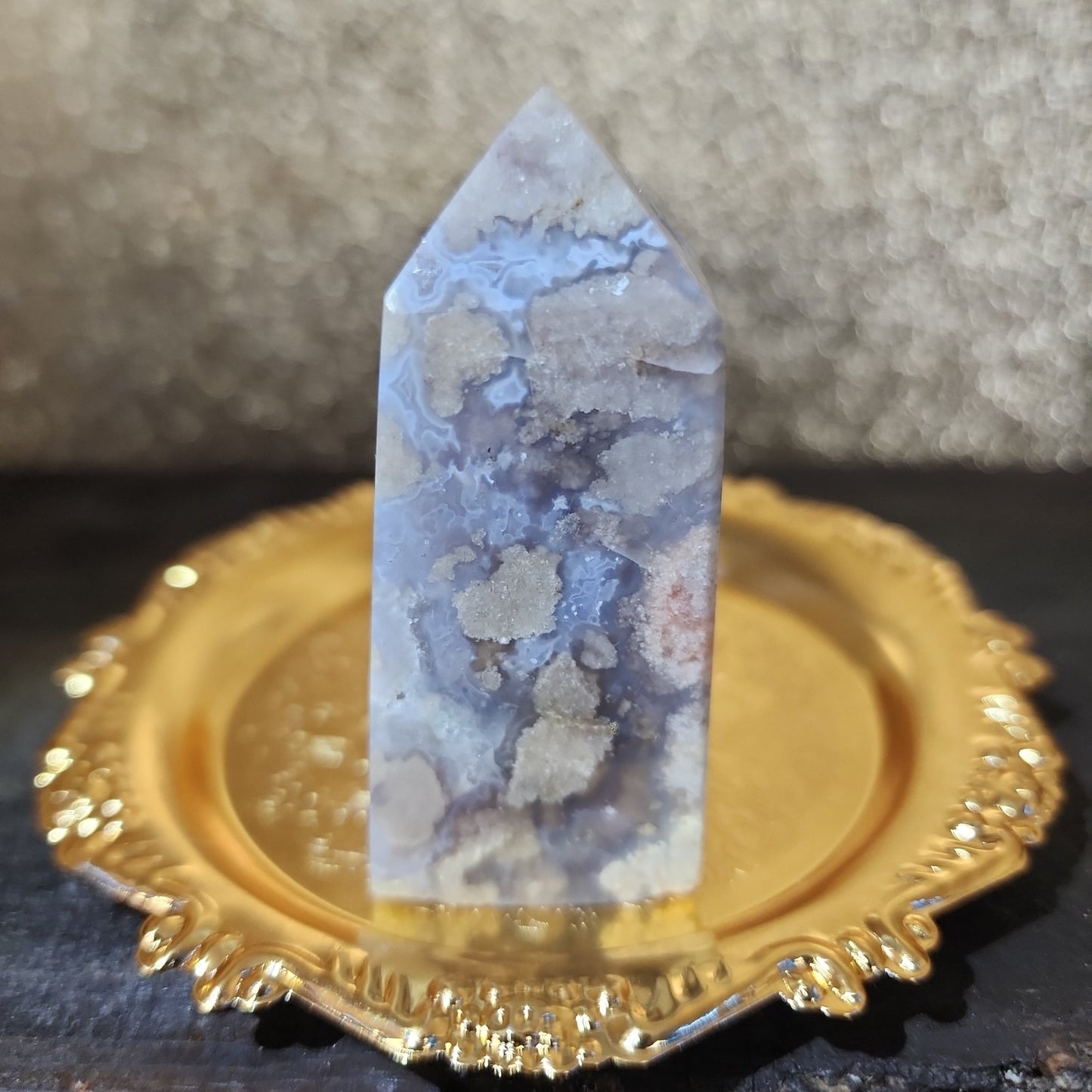 Blue Agate Tower - MagicBox Crystals