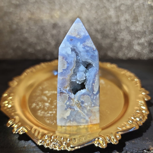 Blue Agate Tower - MagicBox Crystals