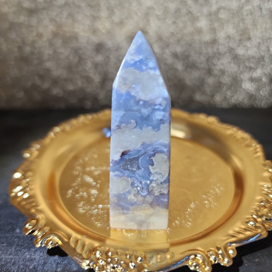 Blue Agate Tower - MagicBox Crystals