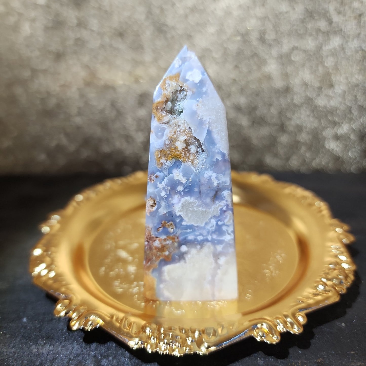 Blue Agate Tower - MagicBox Crystals