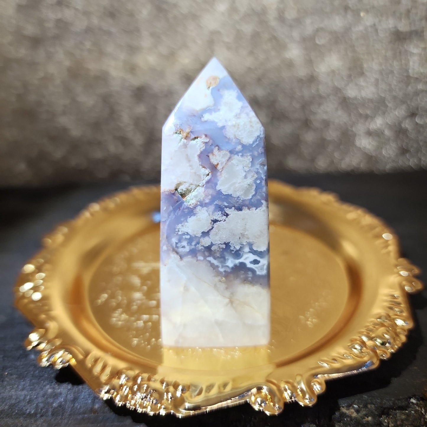 Blue Agate Tower - MagicBox Crystals