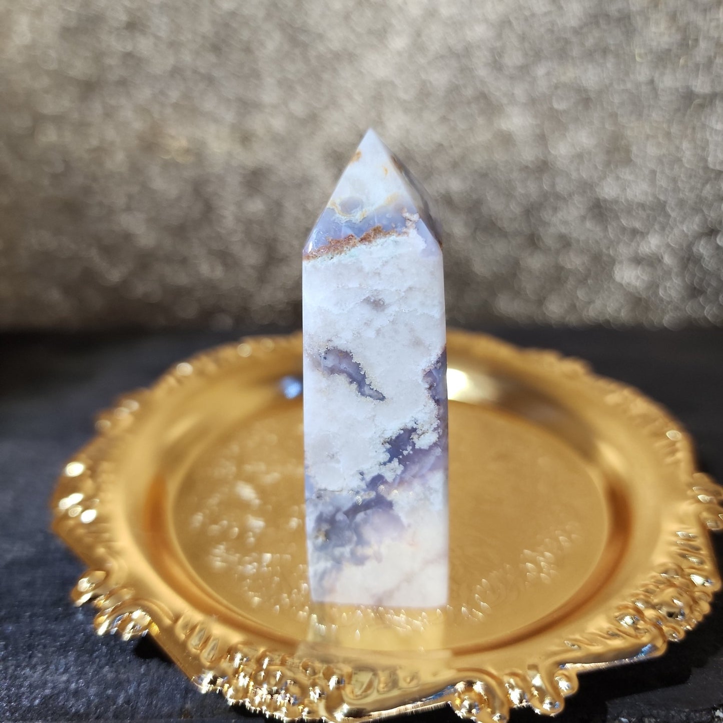 Blue Agate Tower - MagicBox Crystals