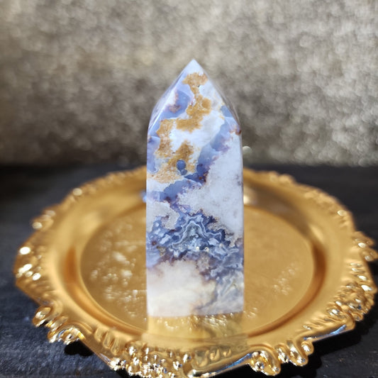 Blue Agate Tower - MagicBox Crystals