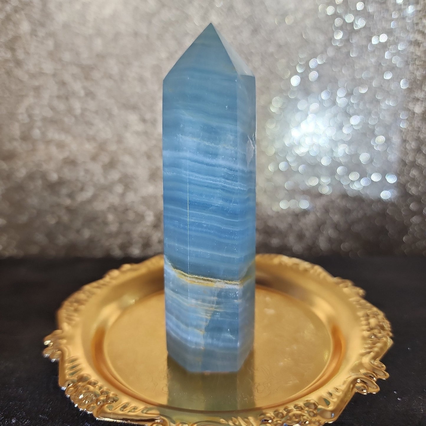 Blue Onyx Tower - MagicBox Crystals