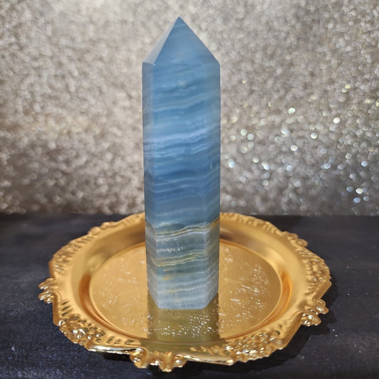 Blue Onyx Tower - MagicBox Crystals