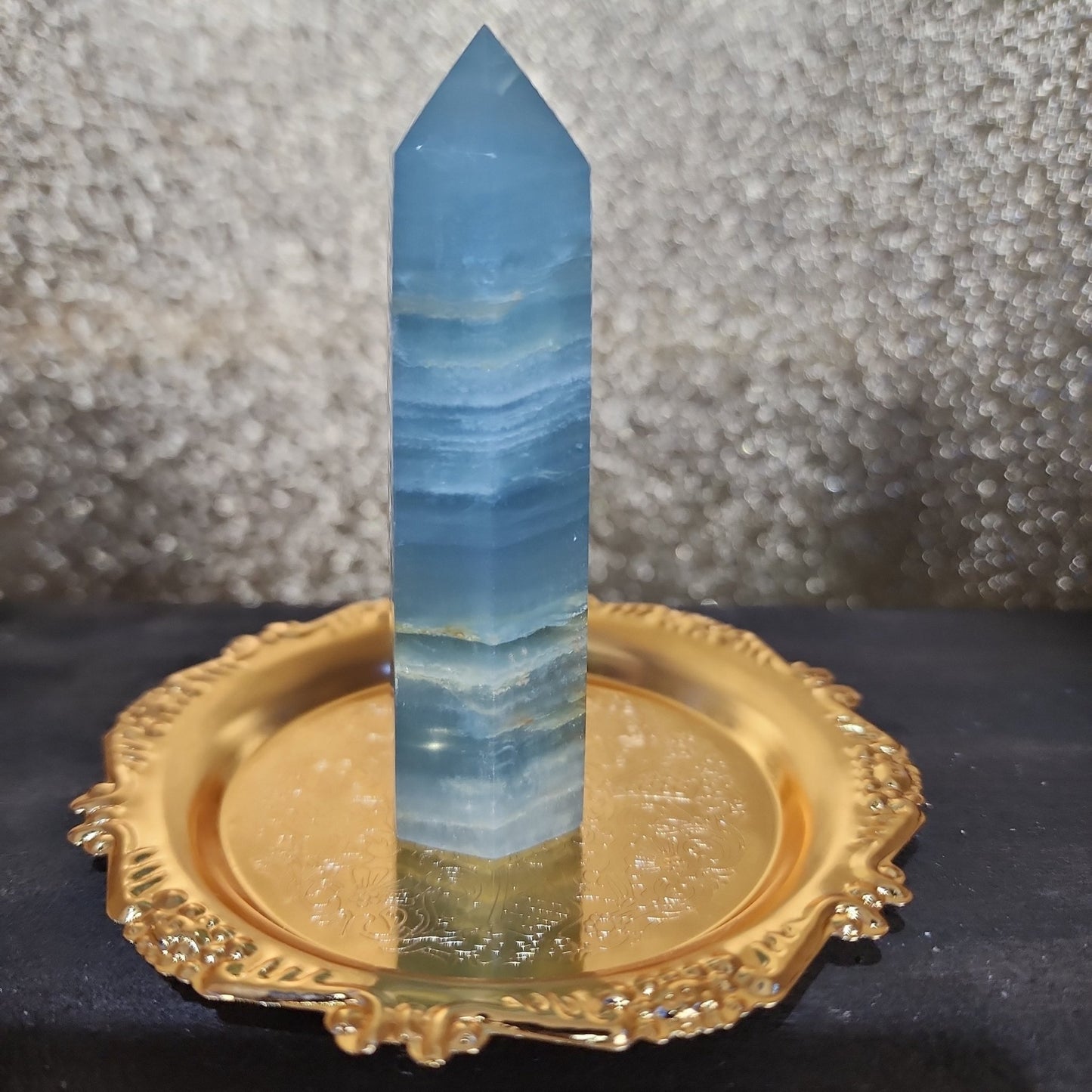 Blue Onyx Tower - MagicBox Crystals