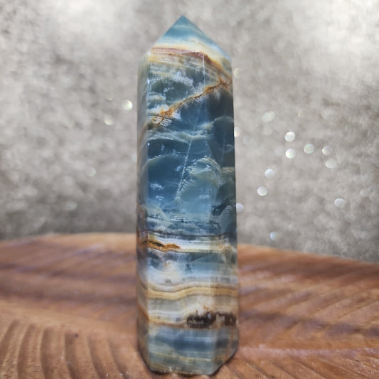 Blue Onyx Tower - MagicBox Crystals