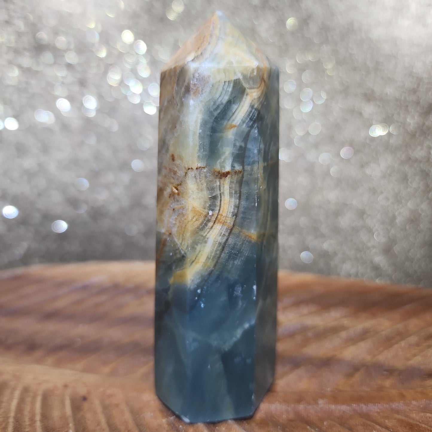 Blue Onyx Tower - MagicBox Crystals