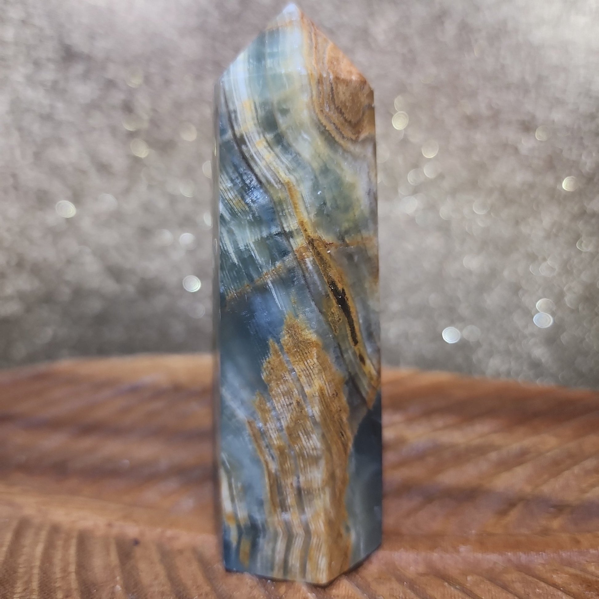 Blue Onyx Tower - MagicBox Crystals