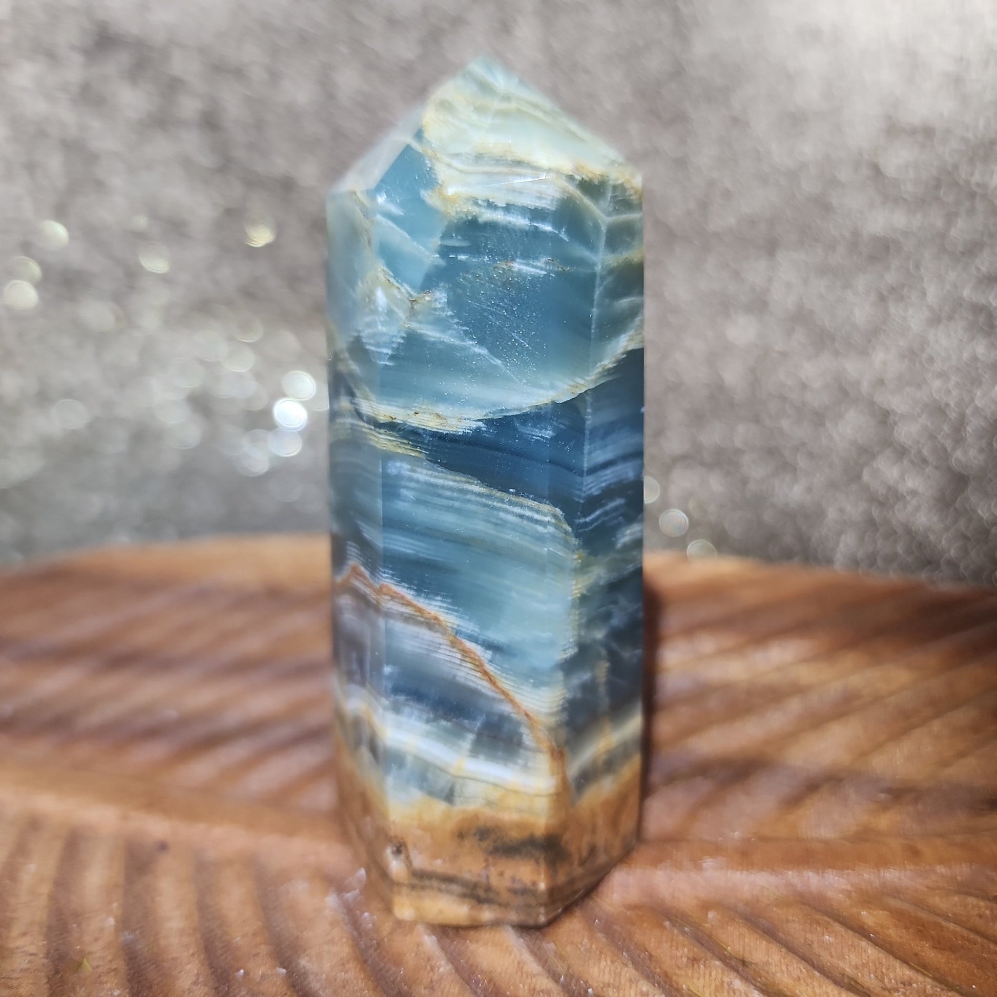 Blue Onyx Tower - MagicBox Crystals