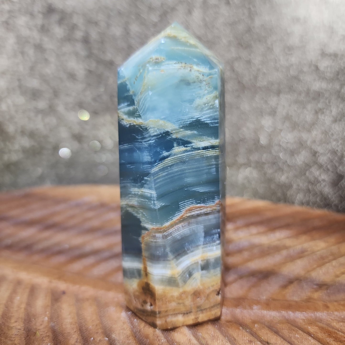 Blue Onyx Tower - MagicBox Crystals