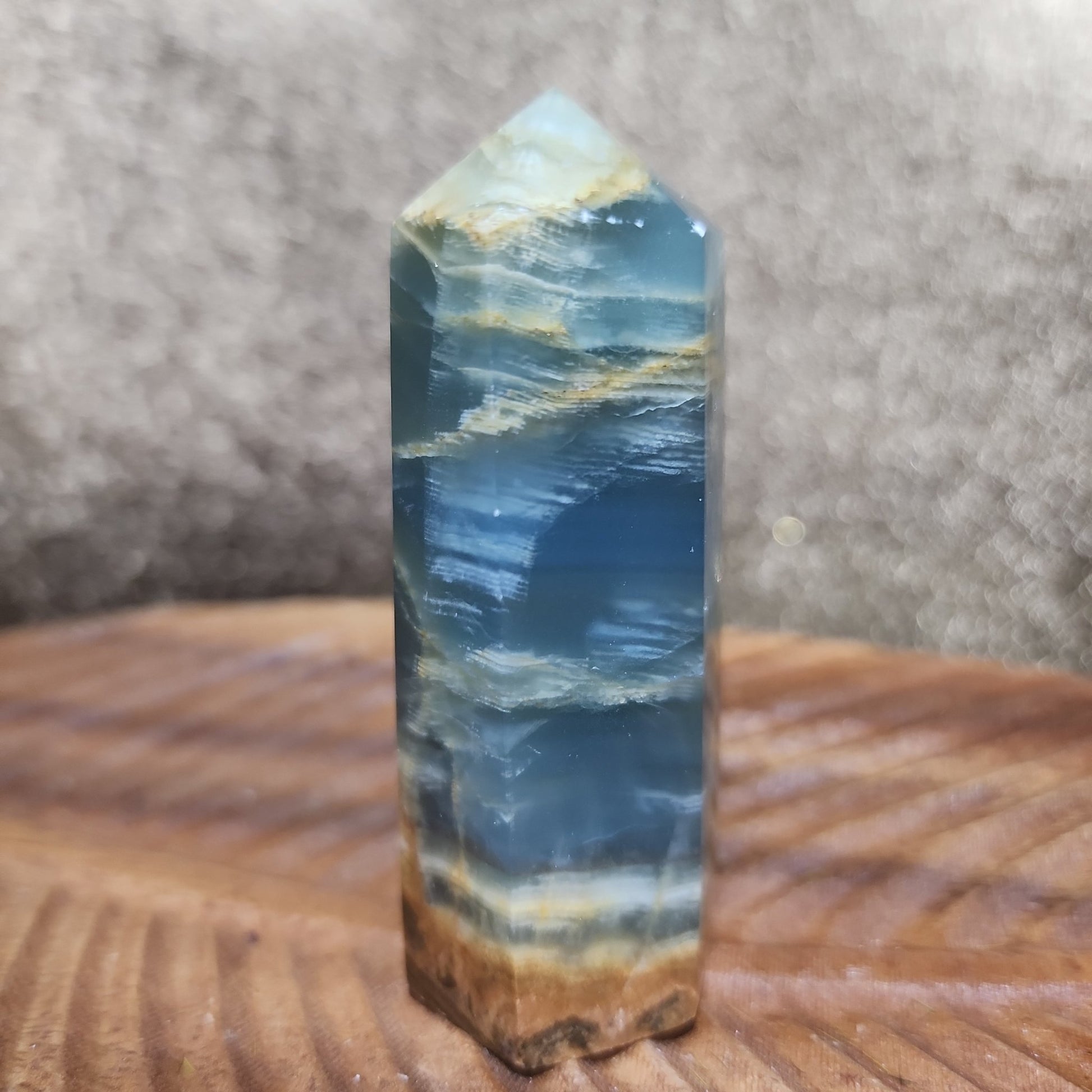 Blue Onyx Tower - MagicBox Crystals