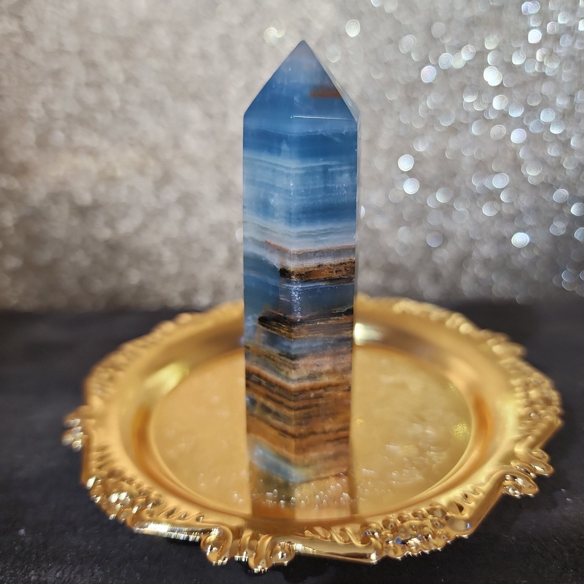 Blue Onyx Tower - MagicBox Crystals
