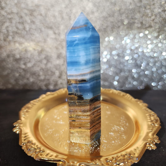 Blue Onyx Tower - MagicBox Crystals