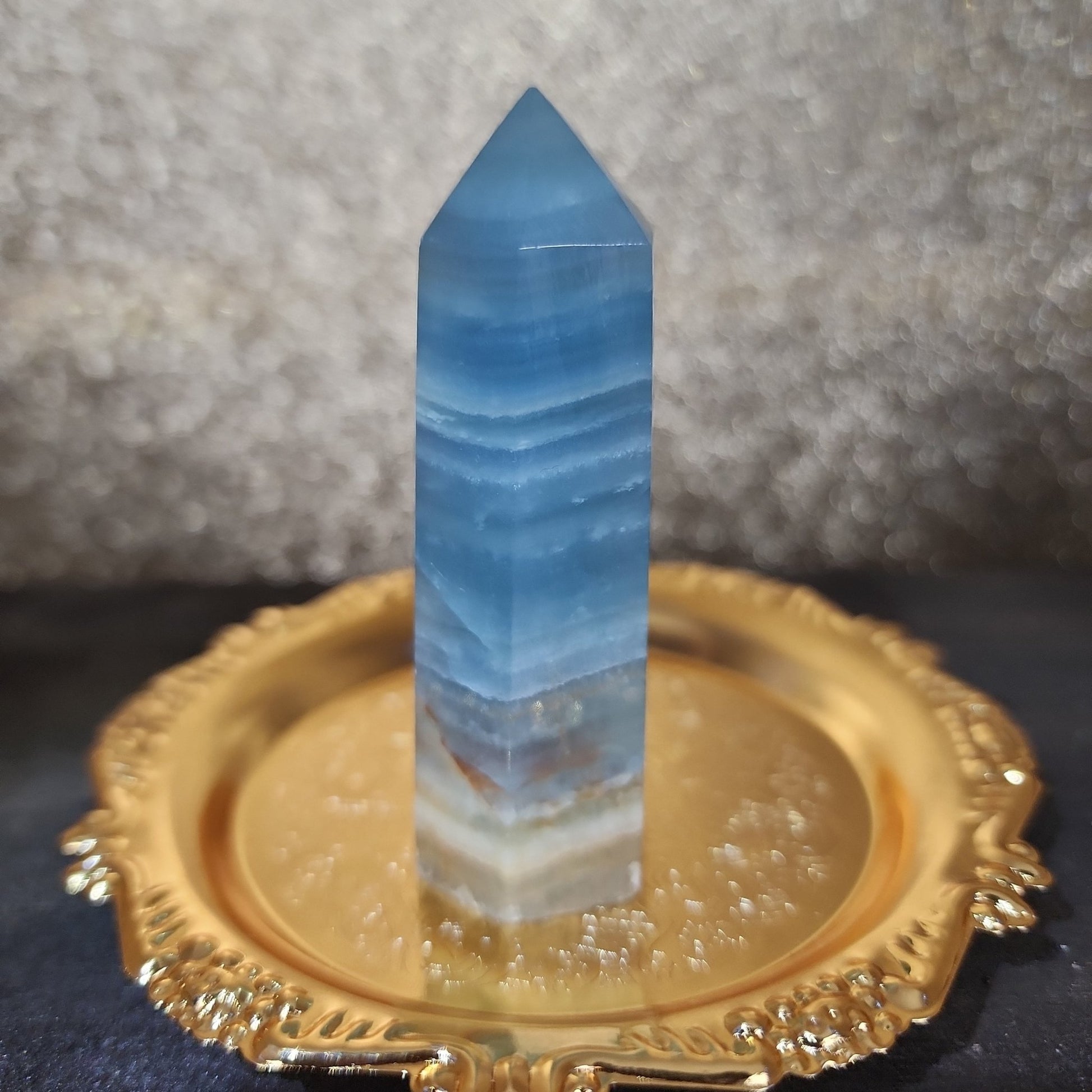 Blue Onyx Tower - MagicBox Crystals