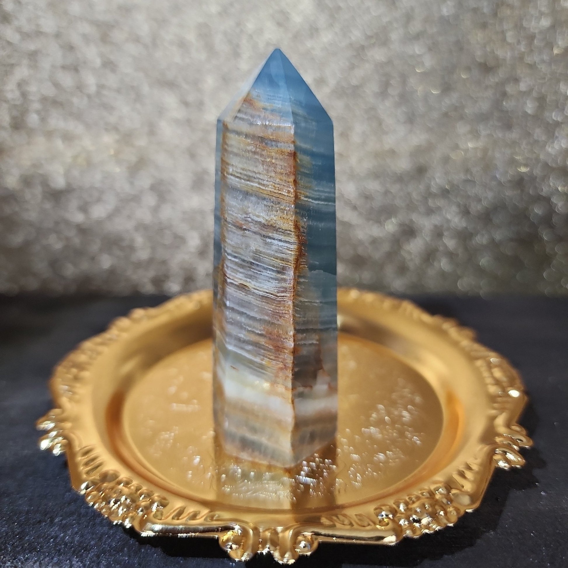 Blue Onyx Tower - MagicBox Crystals