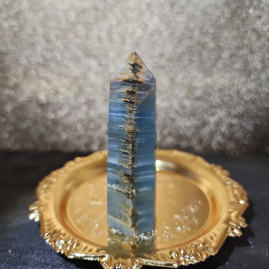 Blue Onyx Tower - MagicBox Crystals