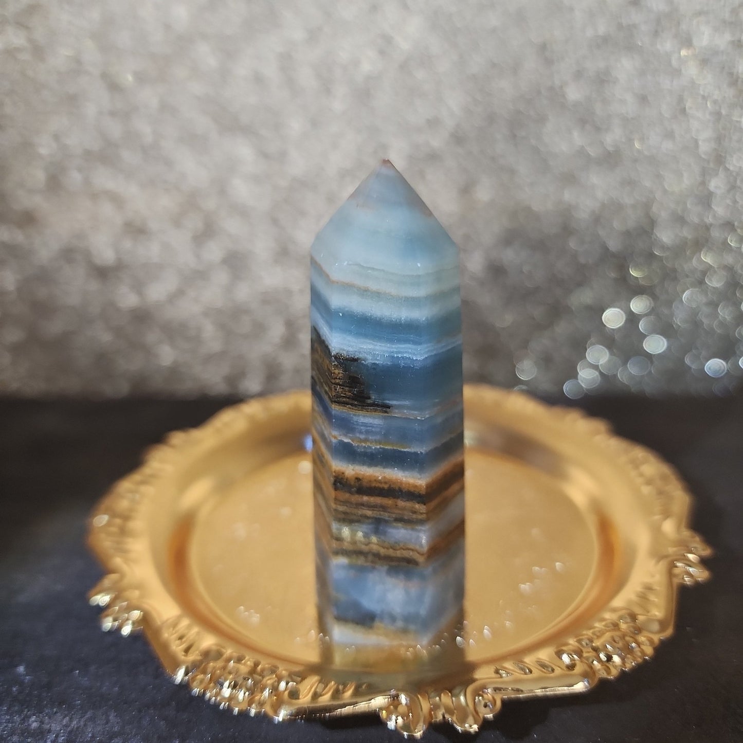 Blue Onyx Tower - MagicBox Crystals