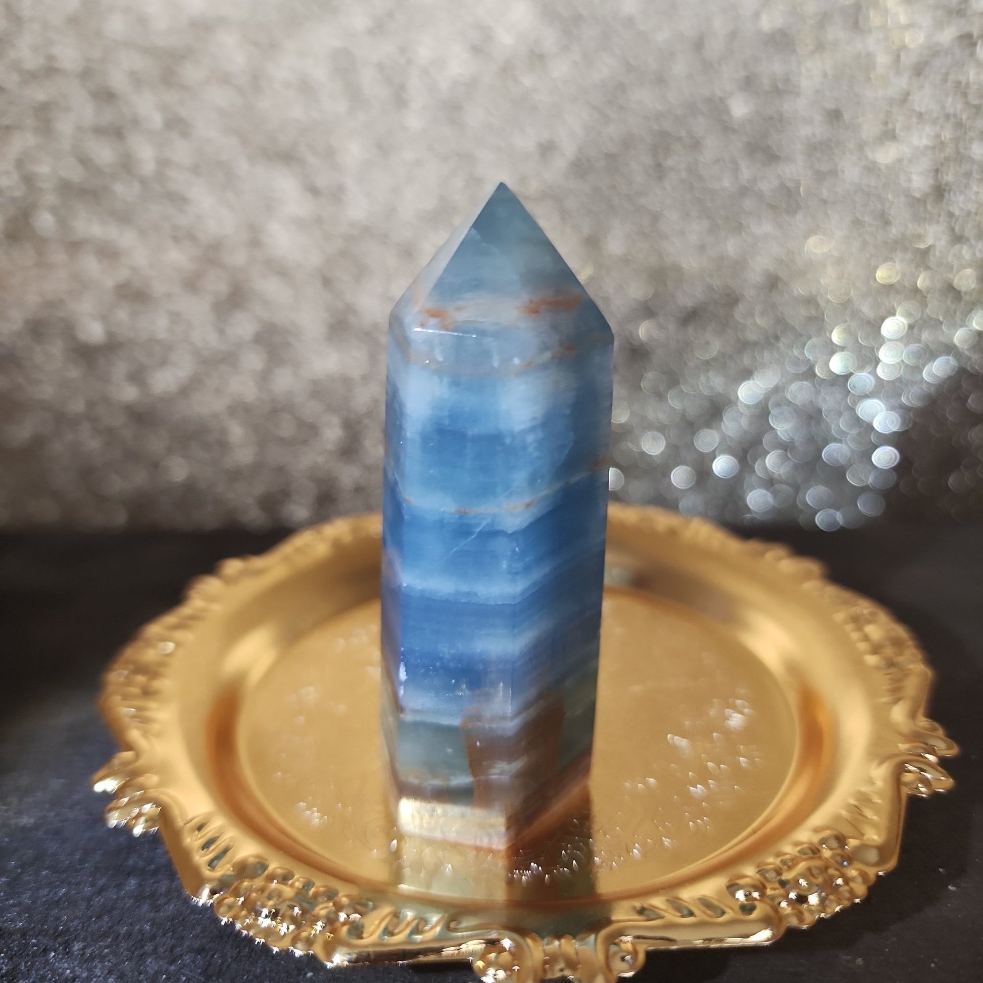 Blue Onyx Tower - MagicBox Crystals