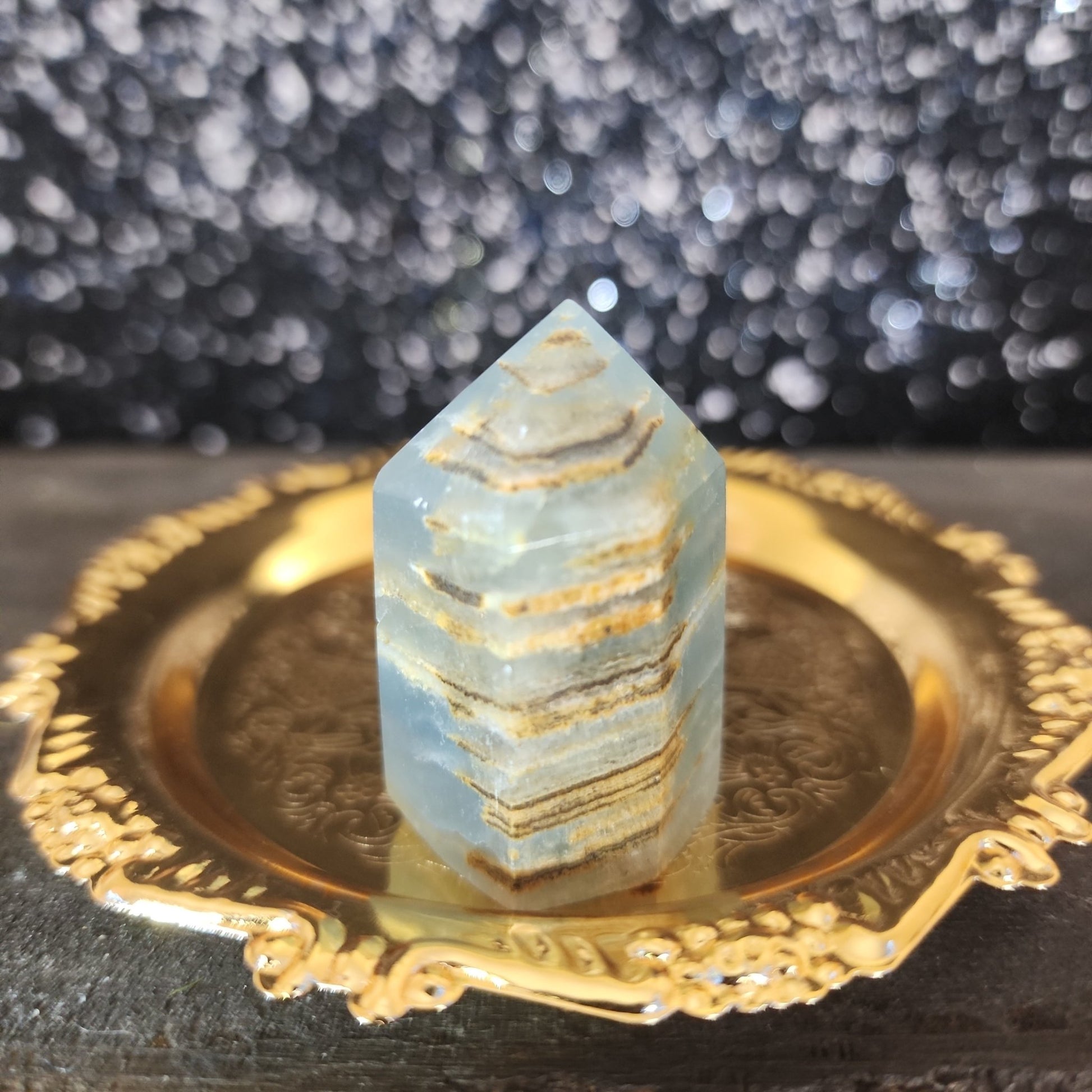 Blue Onyx Tower - MagicBox Crystals