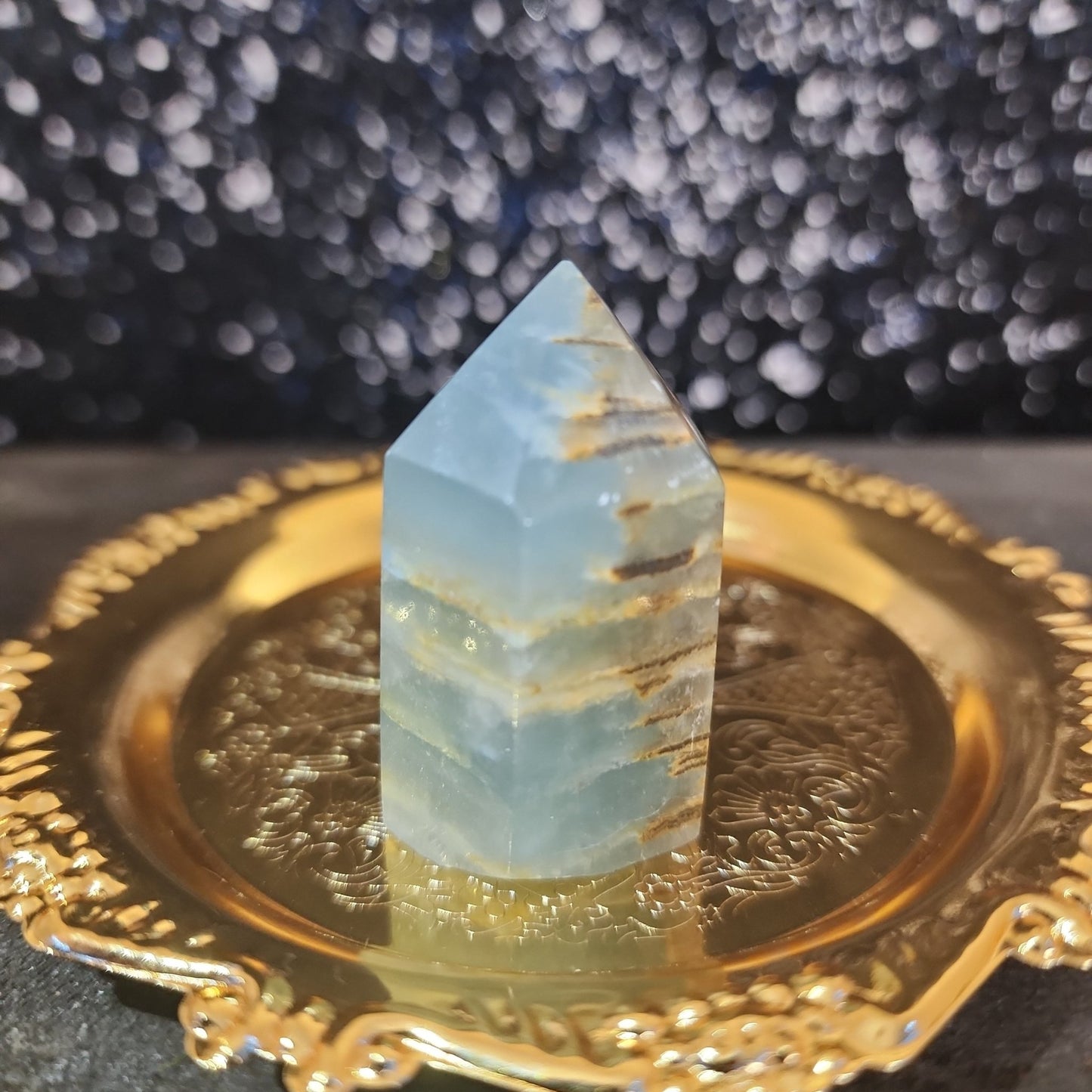 Blue Onyx Tower - MagicBox Crystals