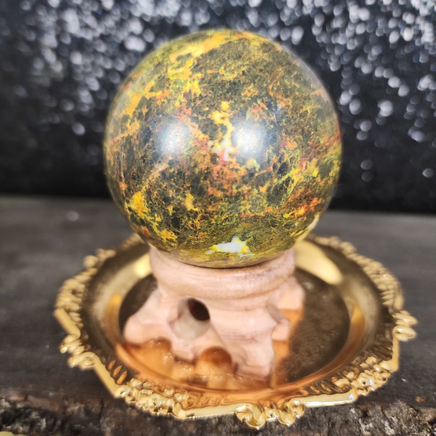 Bumblebee Jasper Sphere