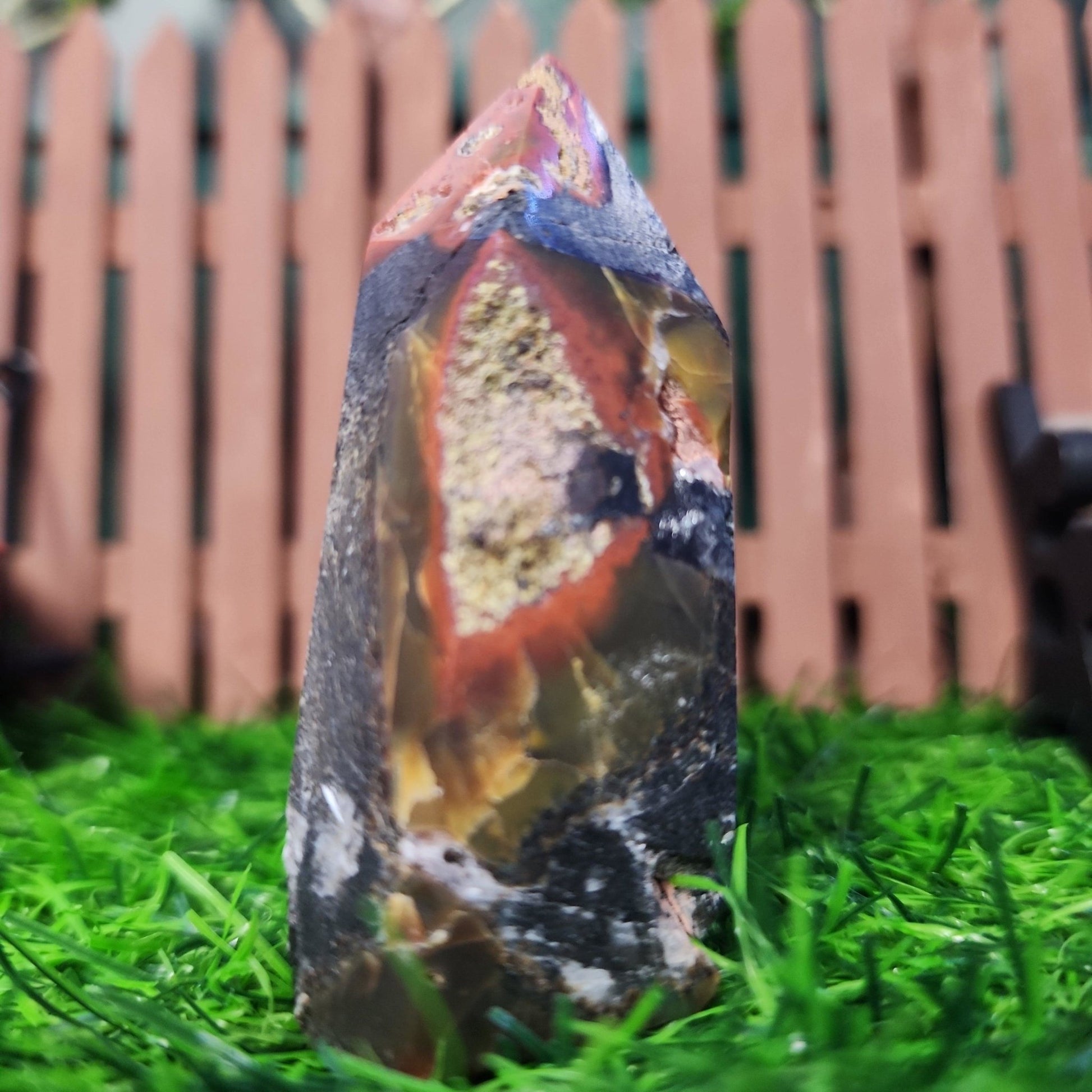 Bumblebee Jasper Tower - MagicBox Crystals