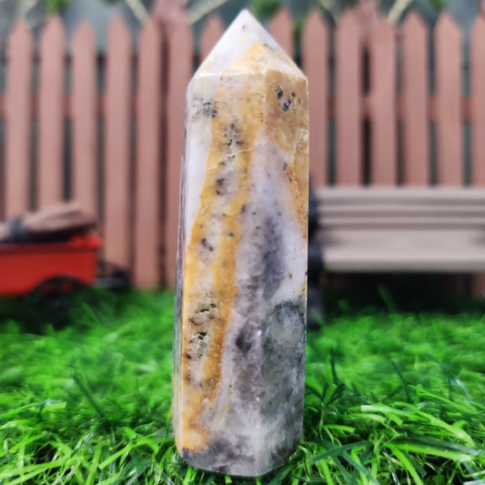 Bumblebee Jasper Tower - MagicBox Crystals