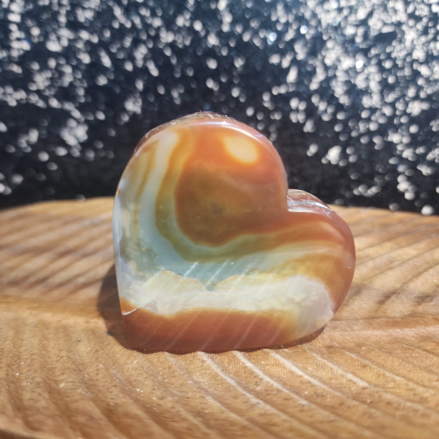 Carnelian Agate Heart - MagicBox Crystals